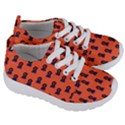 Nerdy 60s  Girl Pattern Orange Kids  Lightweight Sports Shoes View3