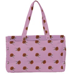 Peach Rose Pink Canvas Work Bag by snowwhitegirl