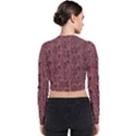 Knitted Wool Rose Long Sleeve Zip Up Bomber Jacket View2