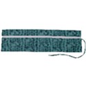 Knitted Wool Blue Roll Up Canvas Pencil Holder (L) View2