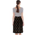 Peach Rose Black Midi Beach Skirt View2