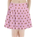 Peach Rose Pink Pleated Mini Skirt View1