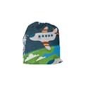 Plane Aircraft Flight Drawstring Pouch (Small) View2