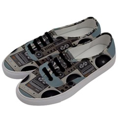 Radio Cassette Speaker Sound Audio Men s Classic Low Top Sneakers