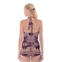 Fractals Abstraction Tla Designs Boyleg Halter Swimsuit  View2