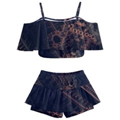 Fractals Abstraction Tla Designs Kids  Off Shoulder Skirt Bikini