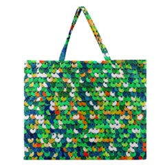 Funky Sequins Zipper Large Tote Bag by essentialimage