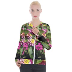 Summer Lantana W Bee Casual Zip Up Jacket