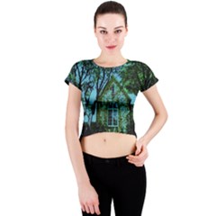 Hot Day In Dallas 8 Crew Neck Crop Top