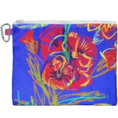 Poppies Canvas Cosmetic Bag (xxxl) by bestdesignintheworld