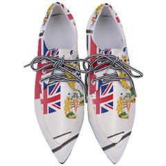 Waving Flag Of The British Antarctic Territory Women s Pointed Oxford Shoes by abbeyz71