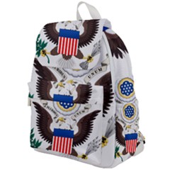 Greater Coat Of Arms Of The United States Top Flap Backpack by abbeyz71