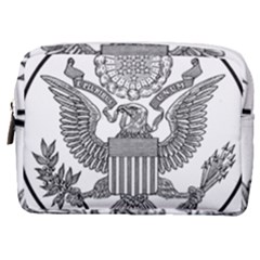 Black & White Great Seal Of The United States - Obverse  Make Up Pouch (medium) by abbeyz71