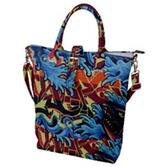 Graffiti Colourful Street Art Art Buckle Top Tote Bag