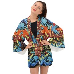 Graffiti Colourful Street Art Art Long Sleeve Kimono