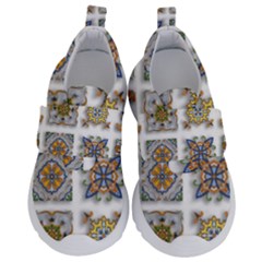 Abstract Texture Artistic Art Kids  Velcro No Lace Shoes