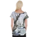 Tree Waterfall Landscape Nature Cap Sleeve Top View2