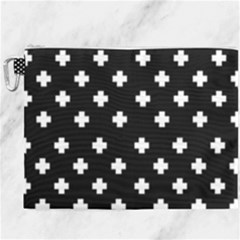 Swiss Cross Pattern Canvas Cosmetic Bag (xxxl)