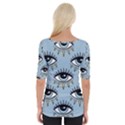 Eyes pattern Wide Neckline Tee View2