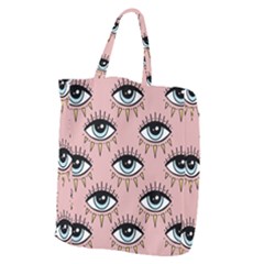 Eyes Pattern Giant Grocery Tote by Valentinaart