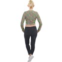 Bunnies pattern Long Sleeve Cropped Velvet Jacket View2