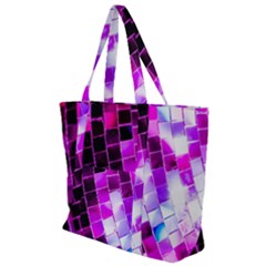 Purple Disco Ball Zip Up Canvas Bag by essentialimage