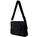 Black Marbled Surface Full Print Messenger Bag View2
