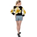 Yellow and Orange Tulip Banded Bottom Chiffon Top View2