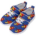 Space Rocket Pattern Kids  Velcro Strap Shoes View2