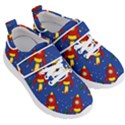 Space Rocket Pattern Kids  Velcro Strap Shoes View3