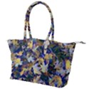 October Leaves In Blue Canvas Shoulder Bag View1