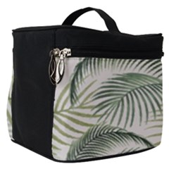 Vector Palm Leaves Pattern  Illustration Make Up Travel Bag (small) by Vaneshart