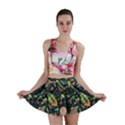 Texture Patterns Aliens Rockets Space Mini Skirt View1