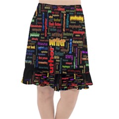 Writer Fishtail Chiffon Skirt