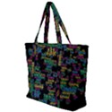 Affirmations Zip Up Canvas Bag View1