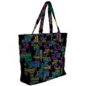 Affirmations Zip Up Canvas Bag View2