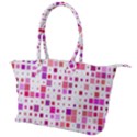 Background Square Pattern Colorful Canvas Shoulder Bag View1