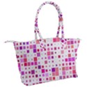 Background Square Pattern Colorful Canvas Shoulder Bag View2