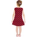 Pattern Red Black Texture Cross Kids  Tunic Dress View2