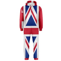 Uk Flag Union Jack Hooded Jumpsuit (men) 
