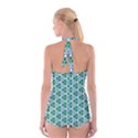 Background Texture Background Pattern Boyleg Halter Swimsuit  View2