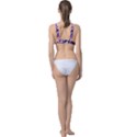 Paint Texture Purple Watercolor Classic Banded Bikini Top View2