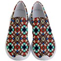 Stained Glass Pattern Texture Face Women s Lightweight Slip Ons View1