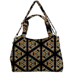 Pattern Stained Glass Triangles Double Compartment Shoulder Bag