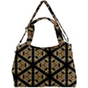 Pattern Stained Glass Triangles Double Compartment Shoulder Bag View1
