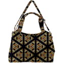 Pattern Stained Glass Triangles Double Compartment Shoulder Bag View2