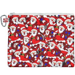 Nicholas Santa Christmas Pattern Canvas Cosmetic Bag (xxxl) by Simbadda