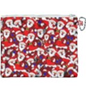 Nicholas Santa Christmas Pattern Canvas Cosmetic Bag (XXXL) View2