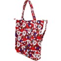 Nicholas Santa Christmas Pattern Shoulder Tote Bag View2