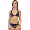 Data City Large Fiction Digital Double Strap Halter Bikini Set View1